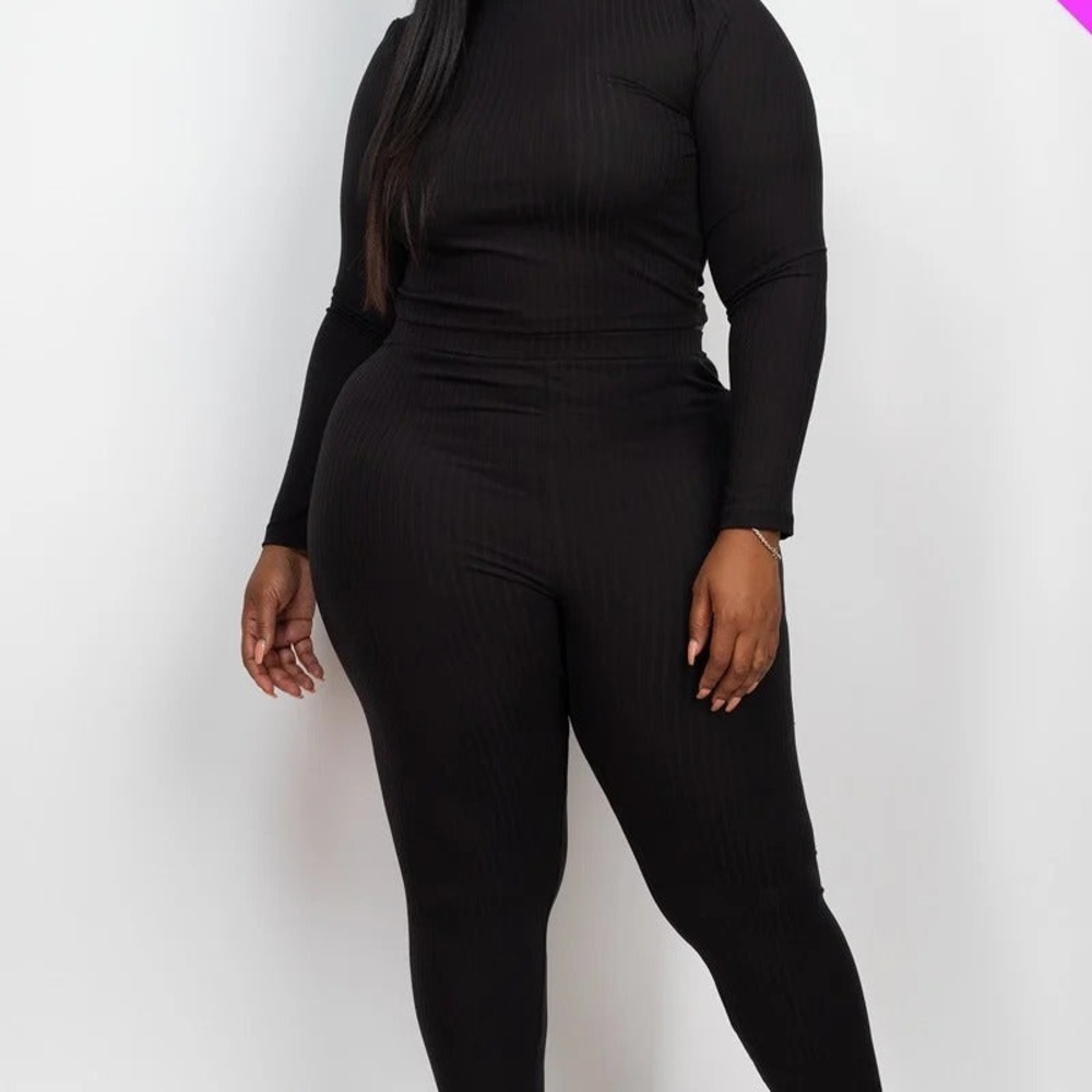 Long sleeve top & legging set